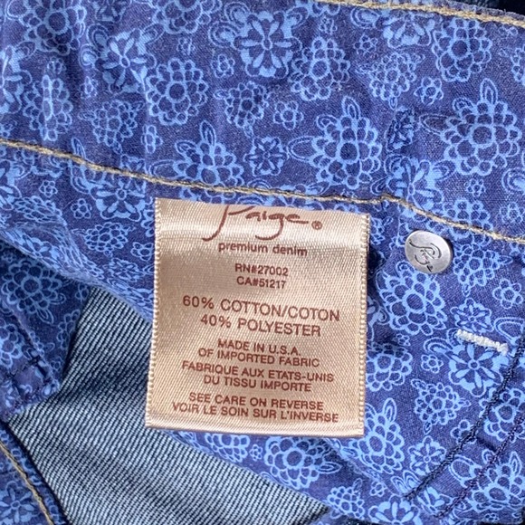 Paige Premium Denim Rising Glen Dark Wash Flare Jeans Size 31 Made in USA - Picture 10 of 14